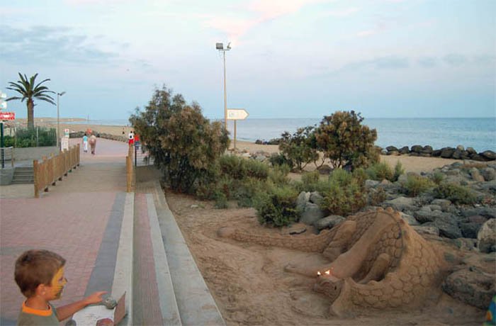 Strandpromenaden i Maspalomas Gran Canaria Strandpromenaden i Maspalomas Gran Canaria